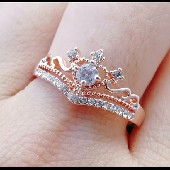 Women jewelry high quality promise crown rings - Picture 2 of 4